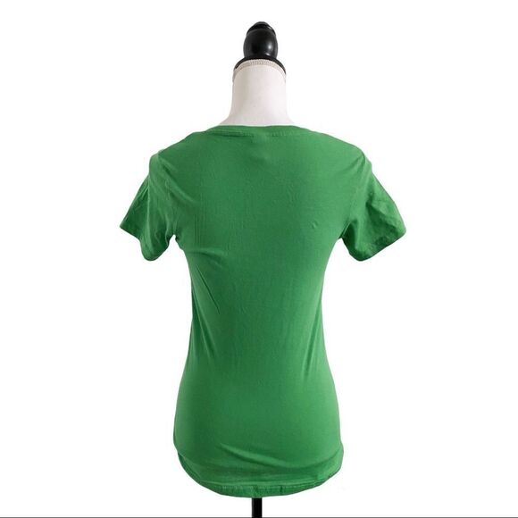 Anvil Ladies Featherweight V Neck Short Sleeve Tee Green Apple Size Extra Small - Picture 4 of 6